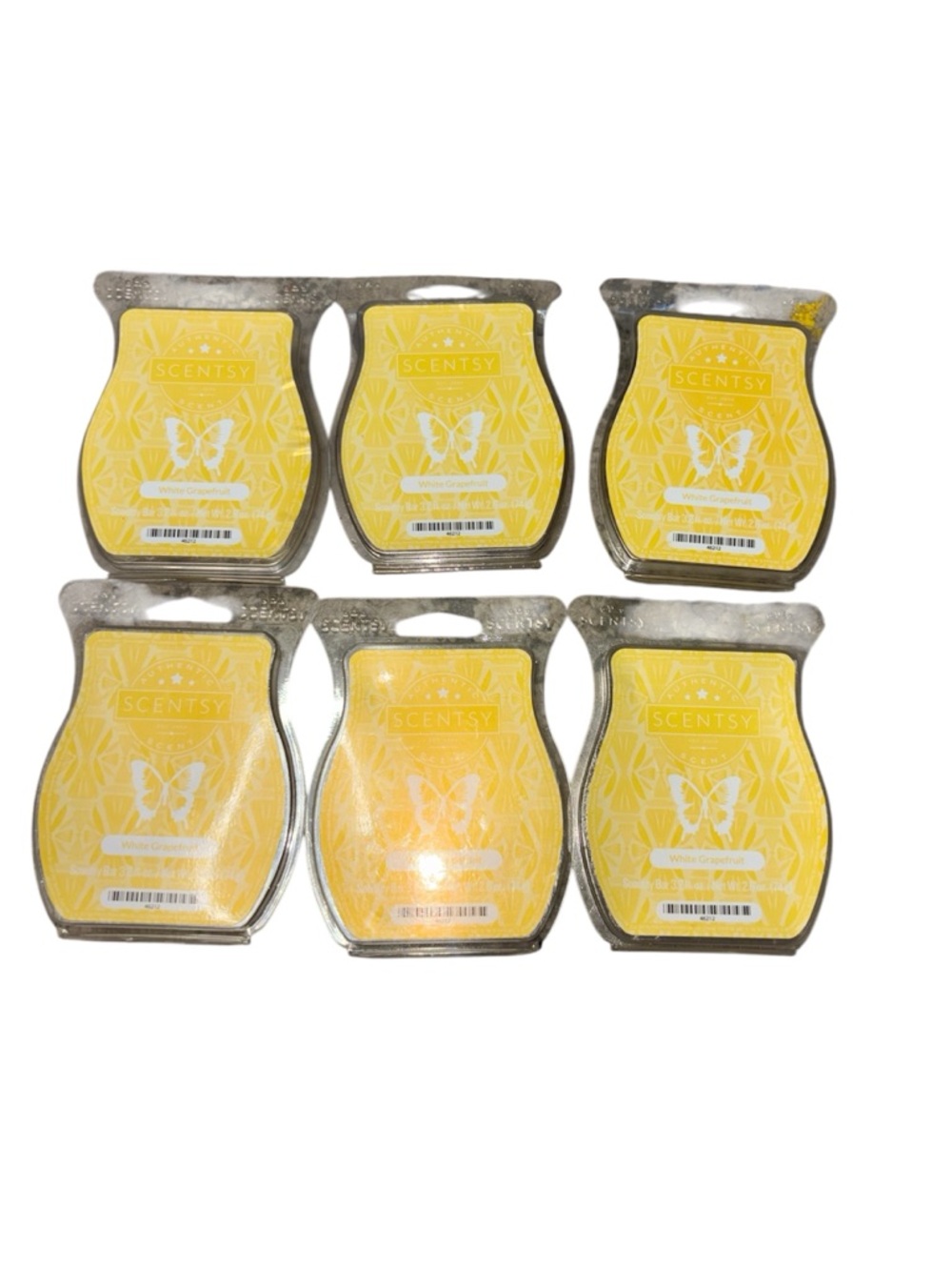 Scentsy Wax Bar Melts White Grapefruit Scent (3.2 fl. oz.) Retired Lot 6